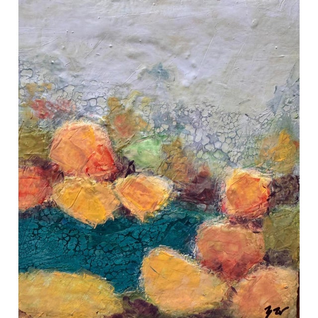 "Was It Even Real" Original Mixed-Media Abstract on Panel by Zac Woodiel For Sale In Little Rock - Image 6 of 10