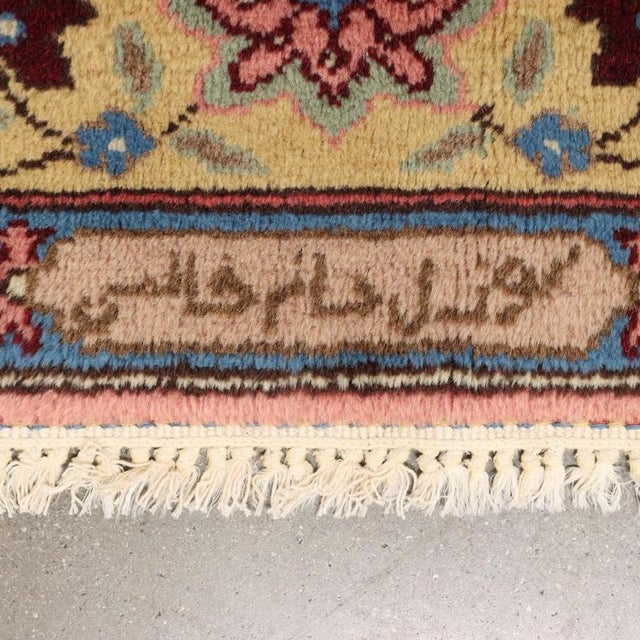 Red Cotton & Wool Tabriz Rug, Turkey For Sale - Image 8 of 9