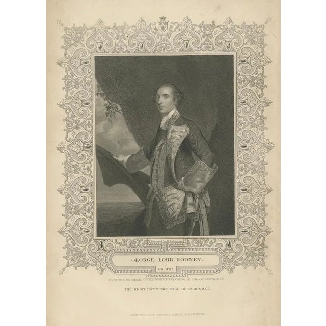 Antique Portrait of Lord Rodney, 1850 For Sale - Image 4 of 10