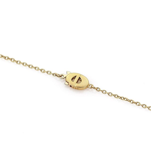 Mid 20th Century Mid 20th Century Dior Diamond Fancy Drop 18k Yellow Gold Pendant Necklace For Sale - Image 5 of 7