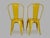 Tolix Chairs in Yellow Metal by Xavier Pauchard, 1970s, Set of 2 For Sale - Image 10 of 11