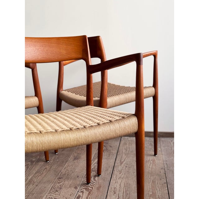 Mid-Century Danish Dining Chairs in Teak by Niels O. Møller for JL Mollers Møbelfabrik, 1950, Set of 6 For Sale - Image 14 of 15