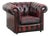 English Chesterfield Leather Armchair on Wheels For Sale