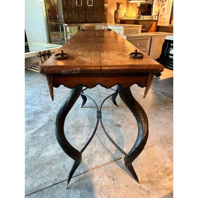 Scandinavian Hunt Lodge Table - Vintage For Sale In Naples, FL - Image 6 of 9