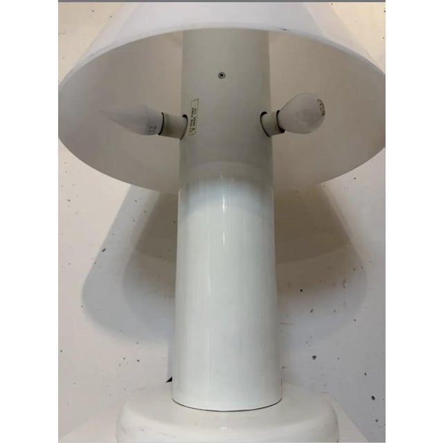 1970s White Lacquered Table Lamp by Guzzini, 1970s For Sale - Image 5 of 8