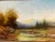 Impressionist oil on canvas landscape painting of the french countryside in a heavy impasto technique. Artist is MaryAnn...