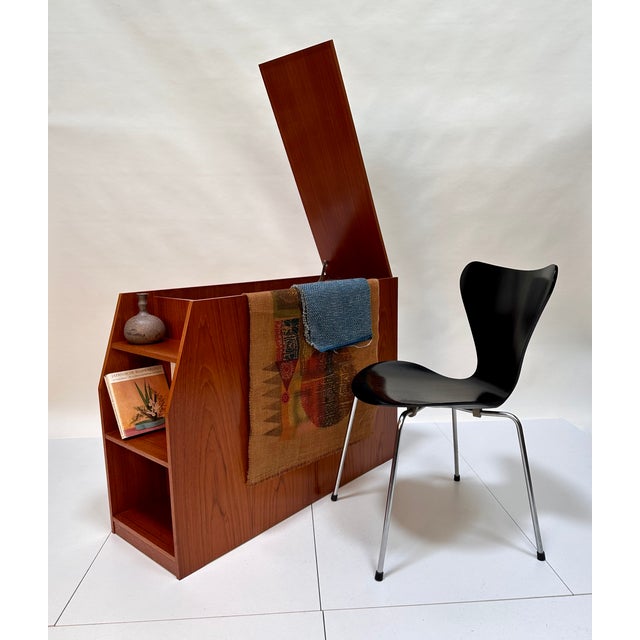 Brutalist Design Teak Storage Unit or Room Divider with Shelves, Denmark, 1970s For Sale - Image 10 of 18