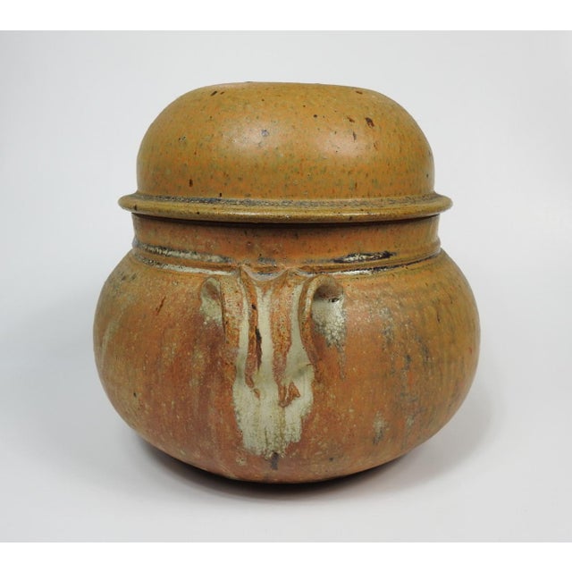 Mid 20th Century Mid 20th Century Studio Pottery Covered Jar For Sale - Image 5 of 8
