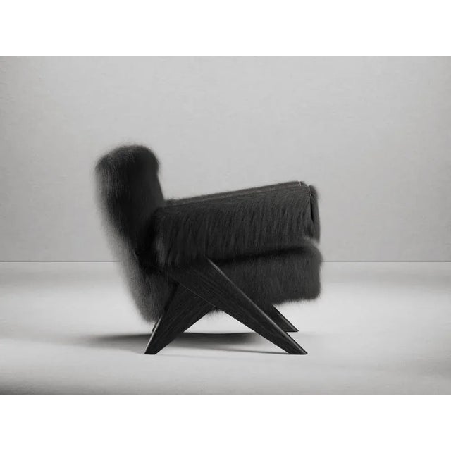 Contemporary Mongolian Fur Souvenir Armchair by Gio Pagani For Sale - Image 3 of 6