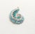 Mid-Century Modern Vintage 1950s Signed Napier Ombre Faux-Aquamarine Marquise Rhinestones Brooch For Sale - Image 3 of 7