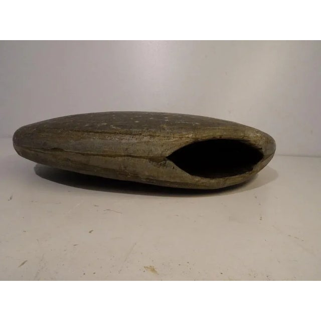 Large Brutalist Stone Pillow Vase in the Style of Pia Manu For Sale - Image 10 of 15