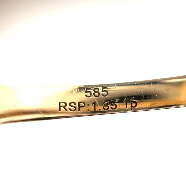 1960s 14k Yellow Gold Burmese No-Heat Red Spinel, Emerald & Diamond Ring, Size 6.5 For Sale - Image 13 of 13