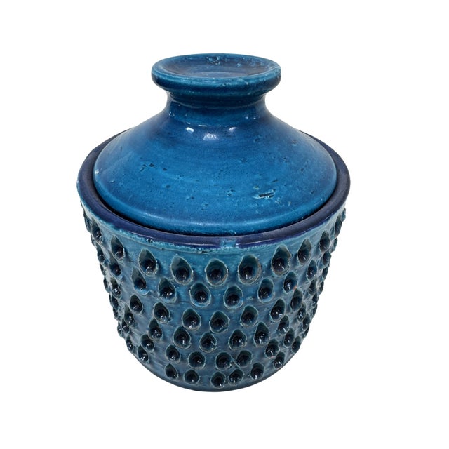 Mid 20th Century Midcentury Italian Pottery Jar For Sale - Image 5 of 6