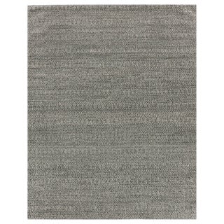 Sanz Flatweave Wool Black Rug - 8'x10' For Sale
