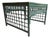 1970s Palm Beach Style Custom Emerald Lacquered Bamboo & Double Lattice Coffee Table For Sale