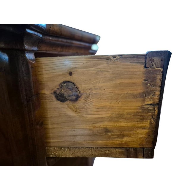 Baroque Inlaid Walnut and Burl Wood Commode with Serpentine Front and Cabriole Legs, 1780s For Sale - Image 9 of 17