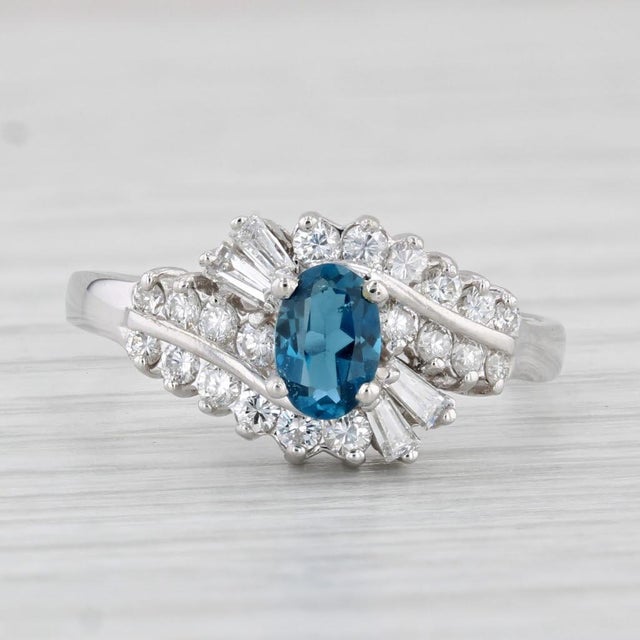 Gemstone Information: - Natural Topaz - Carats - 0.43ct Cut - Oval Brilliant Color - London Blue Treatment - Routinely...