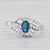 Gemstone Information: - Natural Topaz - Carats - 0.43ct Cut - Oval Brilliant Color - London Blue Treatment - Routinely...