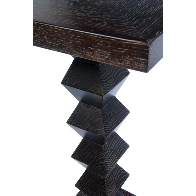 1980s Transitional Donghia Zig Zag Table Chairish