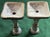 Mid-Century Modern Vintage MCM Floral Hand Painted Portugal Candlesticks -Pair For Sale - Image 3 of 6