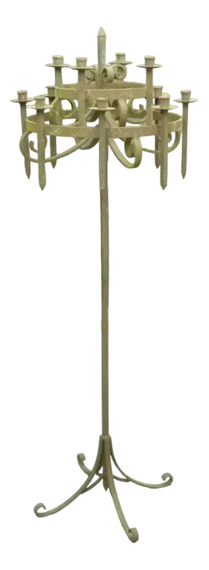 Antique Cast Iron Candleholder, 1900s