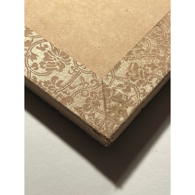 Beige Antique Japanese Painting on Paper Children at Play Silk Trim 31” X 22.5” For Sale - Image 8 of 10