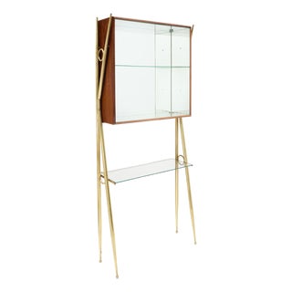 Italian Mid-Century Bar Cabinet in the Manner of Gio Ponti For Sale