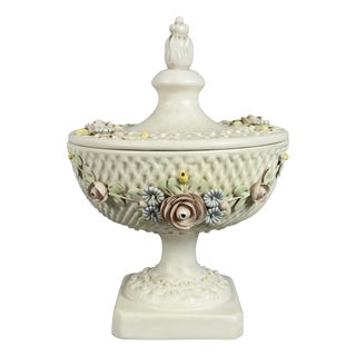 Porcelain Vase with Lid from Capodimonte, 1960s For Sale