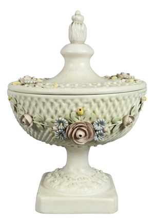 Porcelain Vase with Lid from Capodimonte, 1960s