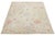 Transitional Hand-Knotted Modern Oushak Style Wool Rug – Muted Pastel Floral Transitional For Sale - Image 3 of 11