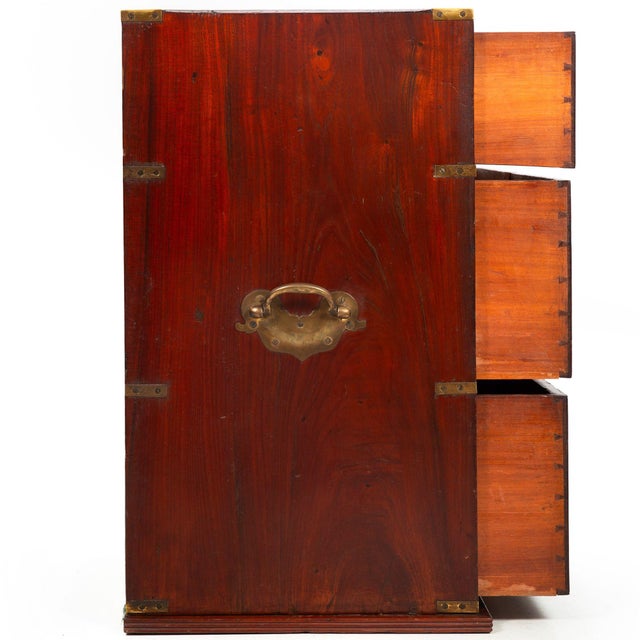 19th Century 19th Century British Campaign Chest of Drawers For Sale - Image 5 of 18
