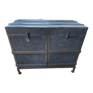 Crate and Barrel Bar Cabinet For Sale
