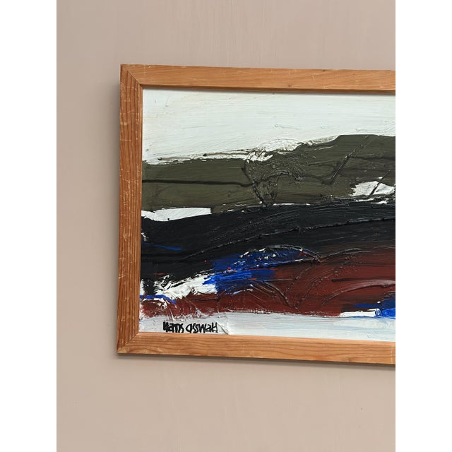 Hans Osswald, Hurricane, 1960s, Oil on Panel, Framed For Sale - Image 8 of 17