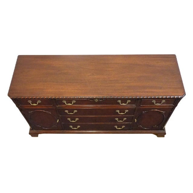 Bernhardt Furniture Solid Mahogany Traditional Federal Style 63" Buffet For Sale - Image 11 of 16