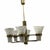 Italian Brass and Glass Chandelier in the style of Sciolari, 1960s For Sale - Image 9 of 10