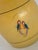 Palm Beach Style Vintage Yellow Glass Vase With Two Hand Painted Parrots Adorning the Front Face For Sale - Image 9 of 10
