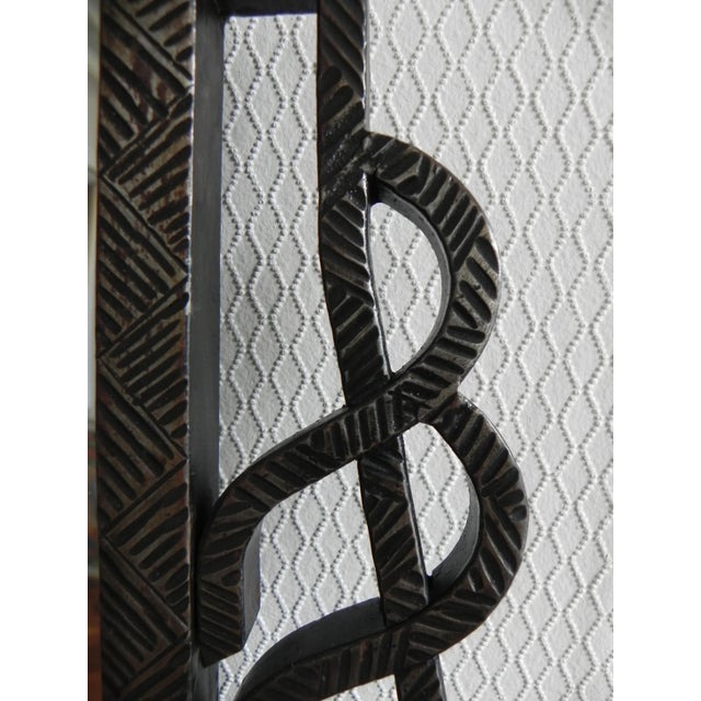 Art Deco Mirror with Faceted Glass in a Steel Frame For Sale - Image 15 of 18