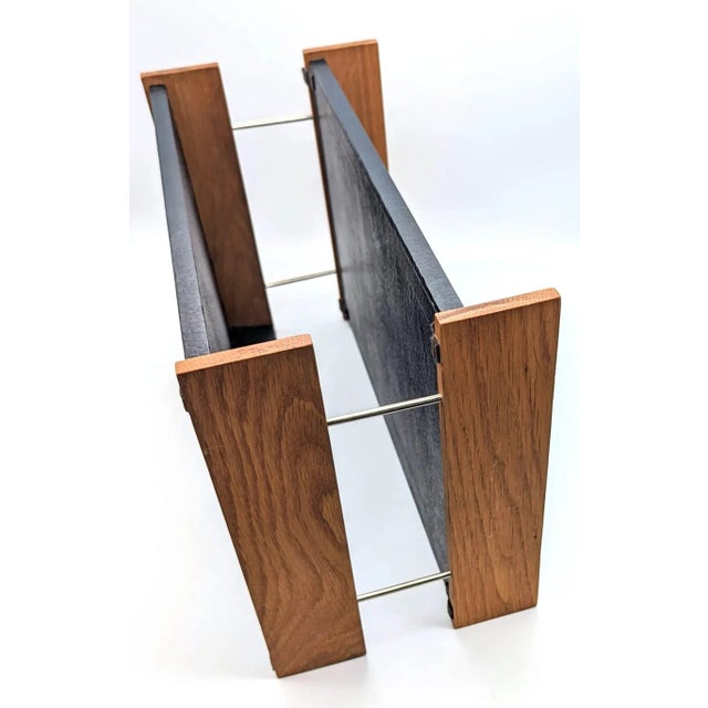 Wood 1960s 2-Tiered Desktop Paper File Tray For Sale - Image 7 of 10