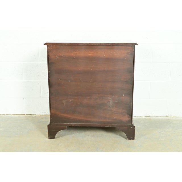 Harden Georgian Solid Cherry Wood Four-Drawer Nightstand or Bachelor Chest For Sale - Image 14 of 15