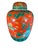 Quick Hits: Item: Chinese Red Ginger Jar, Hand-Painted Dimensions: 8ʺw × 8ʺd × 11ʺh Style: Chinese Country of Origin:...