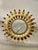 Spanish Solar Crown Sunburst Fixture Gilt Paint Metal , 1960 For Sale - Image 3 of 8
