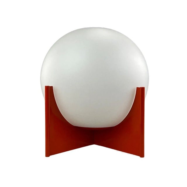 Space Age Glass & Metal Ball Table Lamp, 1970s For Sale - Image 12 of 13