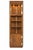 1970s Campaign Vintage Henredon Lighted Oak Corner Display Cabinet With Glass Door For Sale - Image 13 of 14