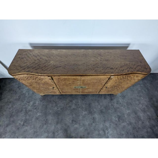 Art Deco Style Sideboard in Maple Veneer For Sale - Image 3 of 10