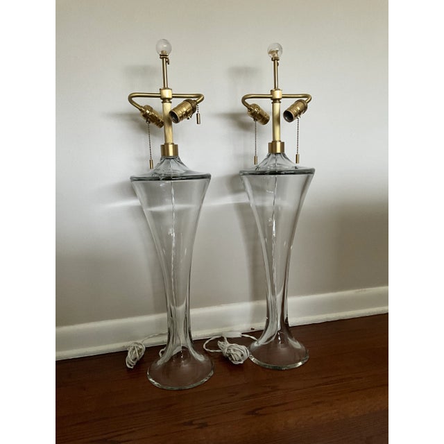 Pair Donghia Athena Alta Lamps in Sheer Gray For Sale - Image 10 of 10