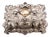 Silver Jewelry Box with Deep Reliefs For Sale