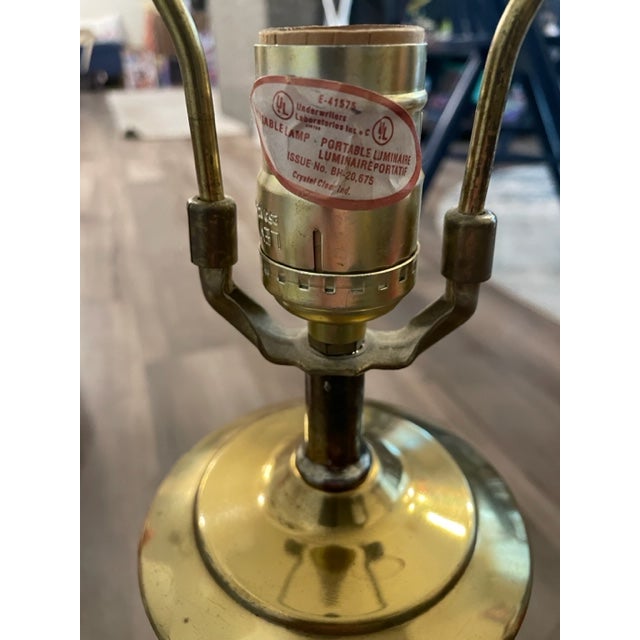 Vintage Crystal Clear Industries Hand-Cut Lead Crystal Table Lamp, Made in Poland For Sale - Image 4 of 6