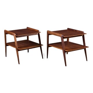 Pair of Two-Tier Side Tables by Gio Ponti for Singer & Sons For Sale