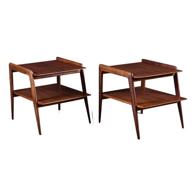 Pair of Two-Tier Side Tables by Gio Ponti for Singer & Sons For Sale