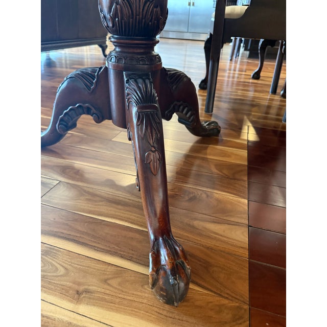 Late 20th Century Chippendale Mahogany Dining Table For Sale - Image 10 of 12